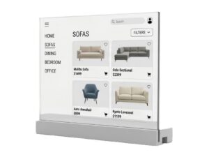 Прозрачная OLED-панель KAYWOON 55″: настольный, для ТЦ и бутиков