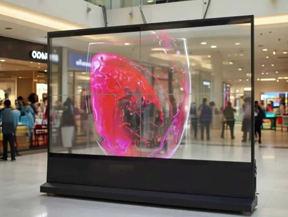2x2 Сборная OLED прозрачная видеостена (премиум-решение)