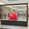 прозрачная напольная видеостена для рекламы
