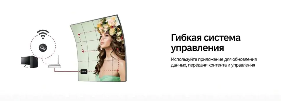 43-дюймовая вертикальная двусторонняя рекламная машина с WiFi и сенсорным управлением — фото 2