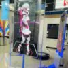 55-дюймовая двусторонняя рекламная панель с рамкой из хрустального стекла