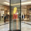 55-дюймовый OLED-прозрачный дисплей для цифровых витрин и интерактивных инсталляций