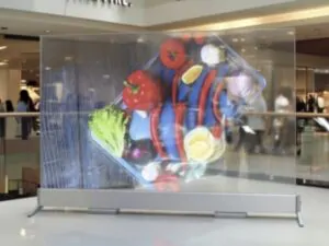 55″ Прозрачный OLED экран для коммерческой рекламы