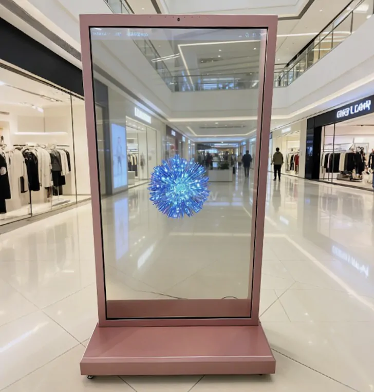 Гигантский прозрачный OLED экран 77" с разрешением 4K и яркостью 600 нит