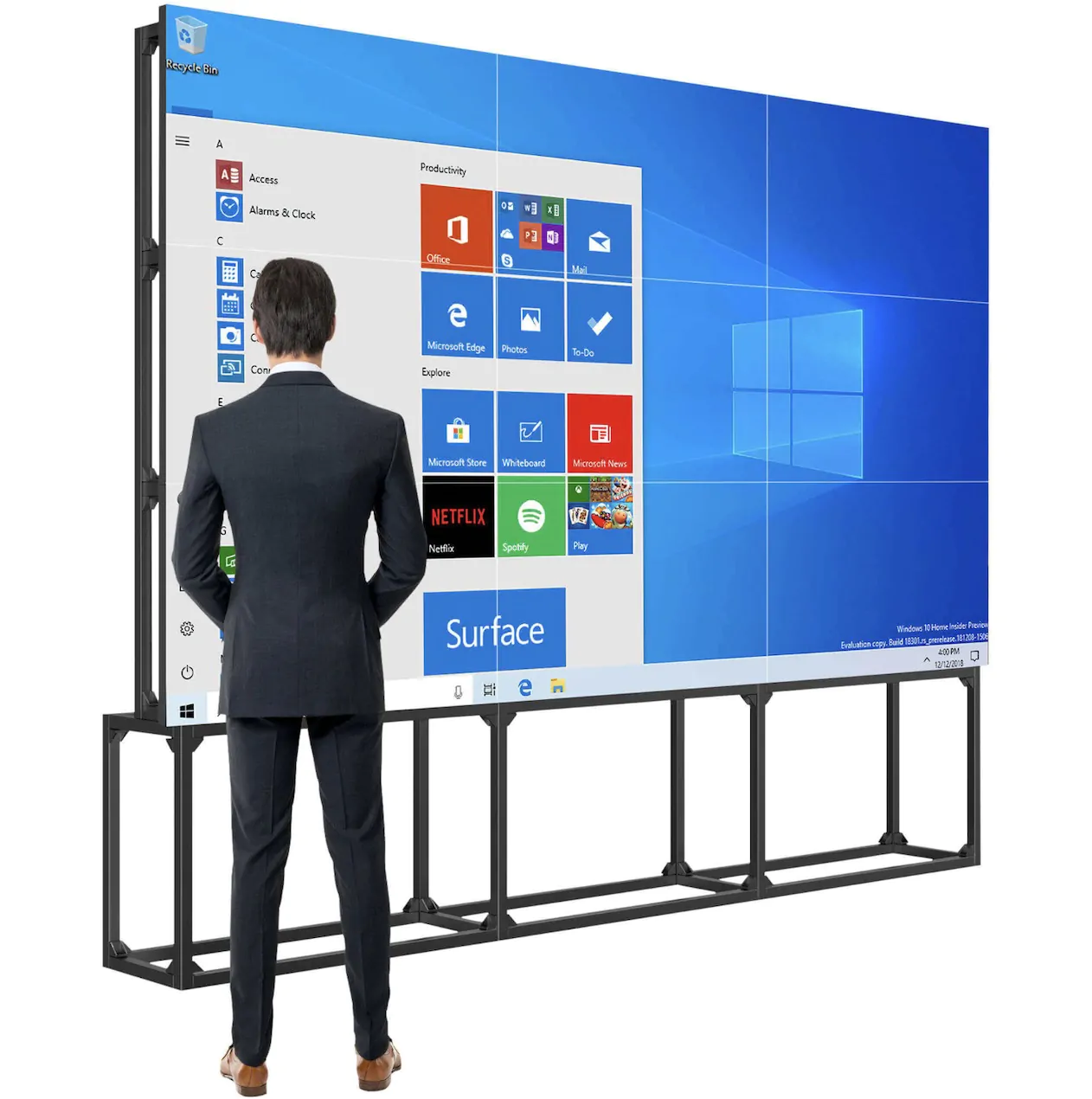 49" Видеостена LCD с экстремально узкими рамками для видеонаблюдения и управления