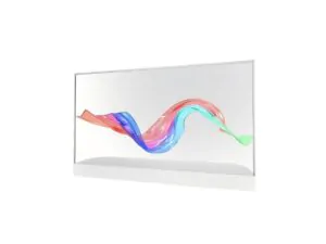 55-дюймовый прозрачный OLED сенсорный дисплей с прозрачностью выше 75% для витрин