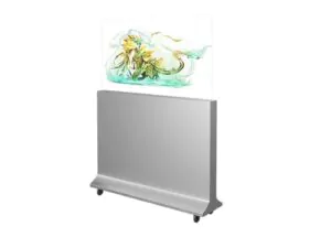 Напольный подъёмный прозрачный OLED дисплей 55 дюймов на Android для презентаций и мероприятий — фото, характеристики, цена 